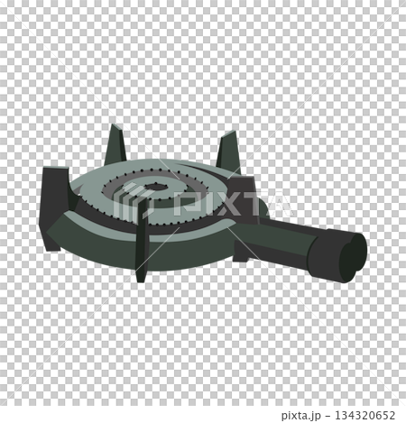 Illustration of a simple cast iron stove Illustration of a simple cast iron stove 134320652