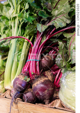 Beet in shop window Beet in shop window 134321020