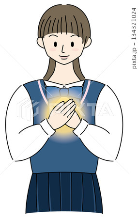 あたたかい想いを持った女子高校生 あたたかい想いを持った女子高校生 134321024