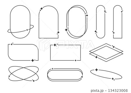 きらきら　シンプルな線のフレームセット 134323008