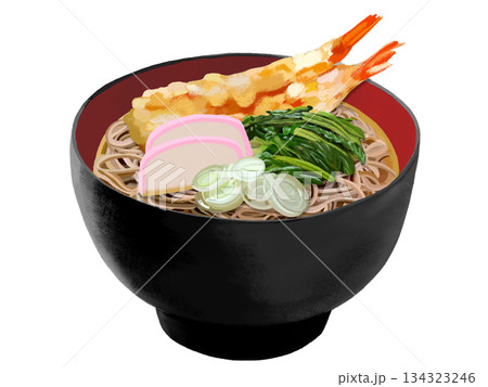 年越しそば（黒赤椀） 134323246