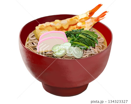 年越しそば（赤椀） 134323327