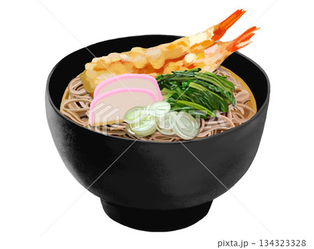 年越しそば（黒椀） 134323328