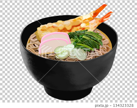 年越しそば（黒椀） 134323328