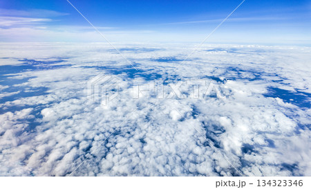 beautiful blue sky with white clouds background beautiful blue sky with white clouds background 134323346
