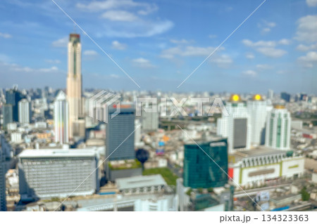 Abstract blur cityscape skyline building with blue sky background Abstract blur cityscape skyline building with blue sky background 134323363
