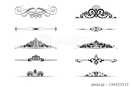 Vintage set. Floral elements for design monograms, invitations, frames, menus and labels. Graphic design of the website, cafes, boutiques, hotels, wedding invitations. Vintage set. Floral elements for design monograms, invitations, frames, menus and labels. Graphic design of the website, cafes, boutiques, hotels, wedding invitations. 134323515