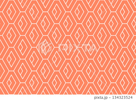 Abstract geometric pattern. A seamless vector background. White and pink ornament. Graphic modern pattern. Simple lattice graphic design 134323524
