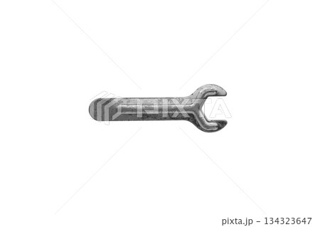 Wrench isolated on white background close up 134323647