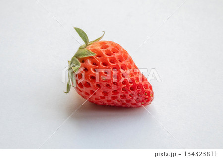 Fresh red strawberry isolated on white background 134323811