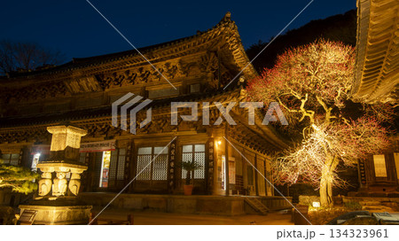 koreatemple with mountain koreatemple with mountain 134323961