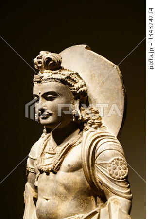 9529　ガンダーラ仏　菩薩立像 134324214