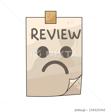 illustration of Bad Review illustration of Bad Review 134325342