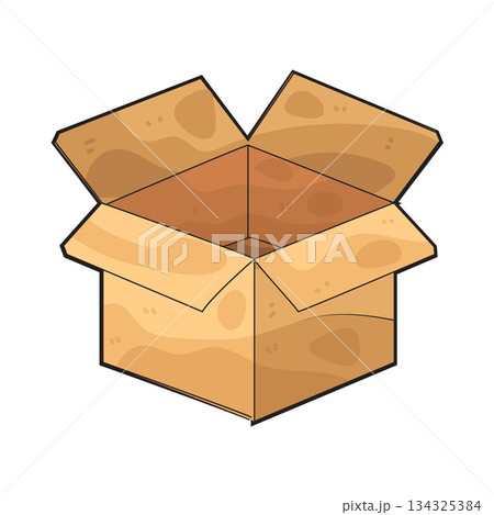 illustration of Open Box 134325384