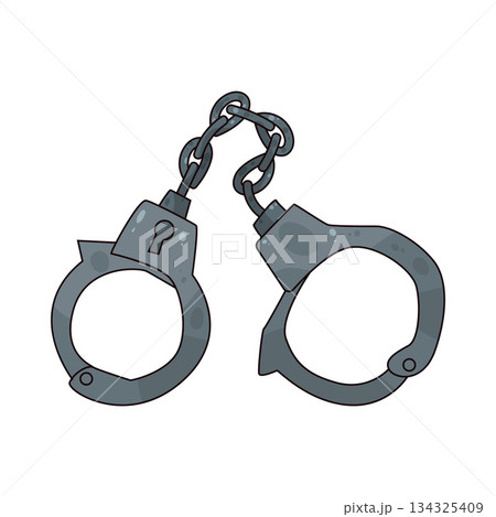illustration of Handcuffs illustration of Handcuffs 134325409