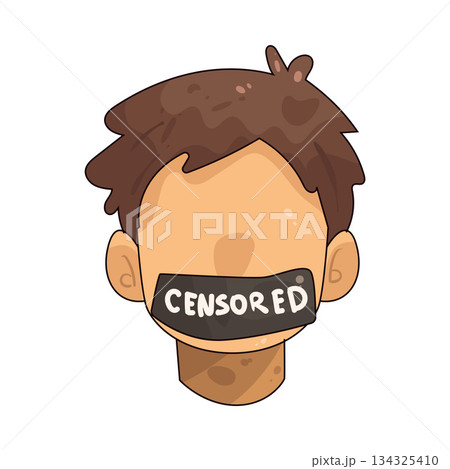 illustration of Censored  134325410
