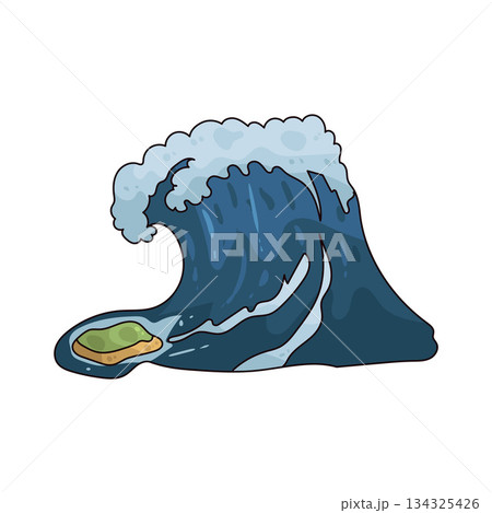 illustration of Tsunami 134325426