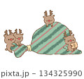 トナカイさんとプレゼント 134325990