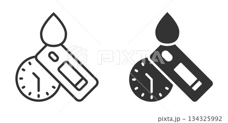 Coronavirus rapid test icon in flat style. covid-19 vector illustration on isolated background. Medical diagnostic sign business concept. Coronavirus rapid test icon in flat style. covid-19 vector illustration on isolated background. Medical diagnostic sign business concept. 134325992