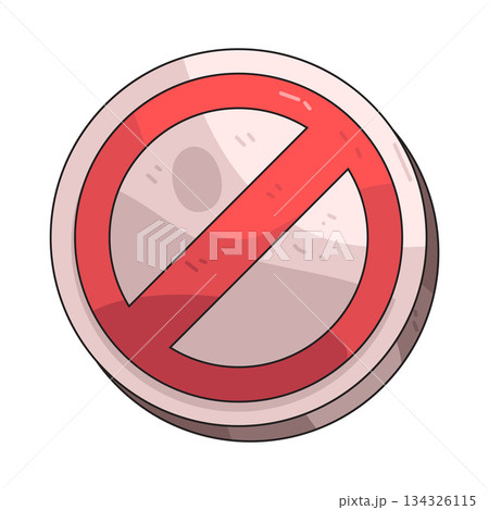 illustration of Forbidden Sign illustration of Forbidden Sign 134326115