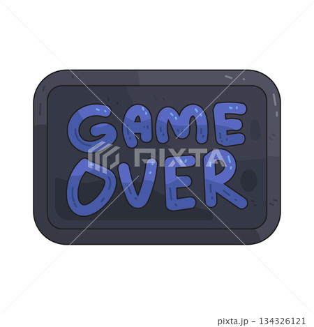 illustration of Game Over 134326121