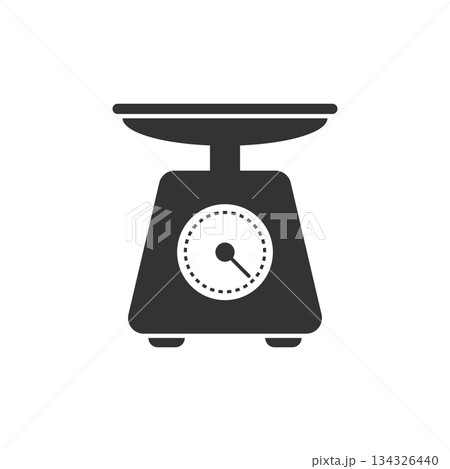 Bathroom weight scale icon in flat style. Mass measurement vector illustration on isolated background. Overweight sign business concept. Bathroom weight scale icon in flat style. Mass measurement vector illustration on isolated background. Overweight sign business concept. 134326440