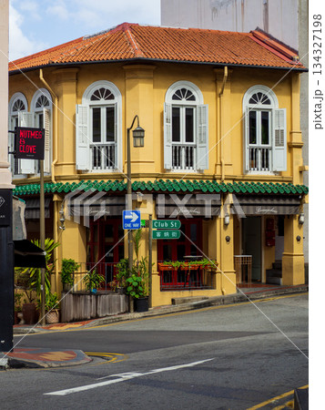 シンガポール・クラブストリートのショップハウス 134327198