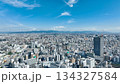 現代都市と青空のドローン空撮 134327584