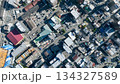 現代都市の真俯瞰ドローン空撮 134327589