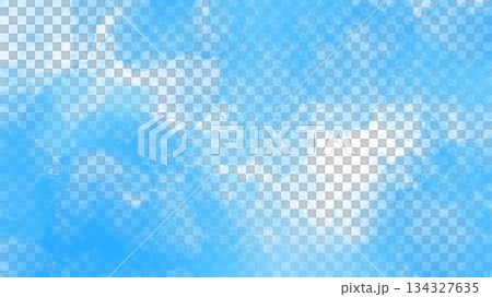 青色の水彩で描かれた背景イラスト  134327635