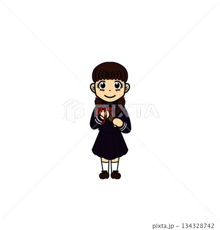 卒業式 中学生 女子 卒業式 中学生 女子 134328742
