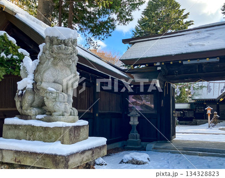 琴似神社 狛犬 札幌市西区 雪 琴似神社 狛犬 札幌市西区 雪 134328823