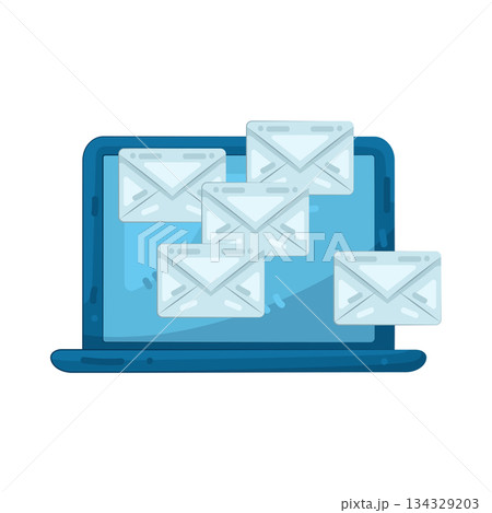Illustration of email spam 134329203