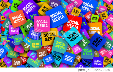 Social Media Background 134329280
