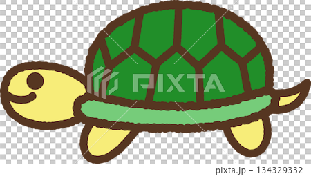 手繪動物圖示插圖:烏龜 手繪動物圖示插圖:烏龜 134329332