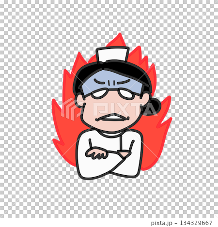 A senior nurse with pressure 134329667