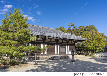 秋篠寺 本堂 紅葉の季節 秋篠寺 本堂 紅葉の季節 134330073