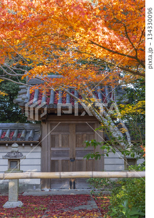 秋篠寺 香水閣 紅葉の季節 秋篠寺 香水閣 紅葉の季節 134330096