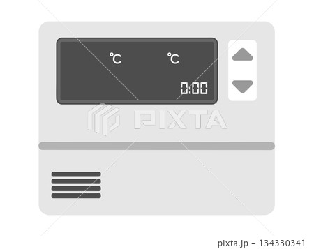 給湯器のリモコン　イラスト 134330341