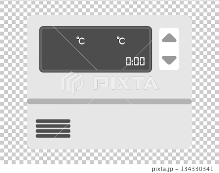 給湯器のリモコン　イラスト 134330341