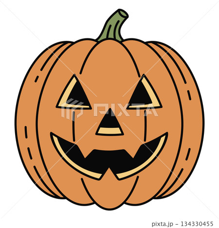 Cartoon Classic Jack O Lantern Cartoon Classic Jack O Lantern 134330455