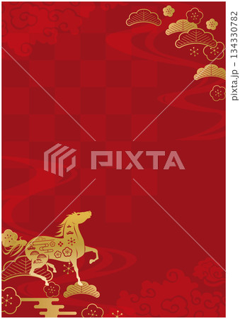 2026年度　午年　年賀背景 134330782