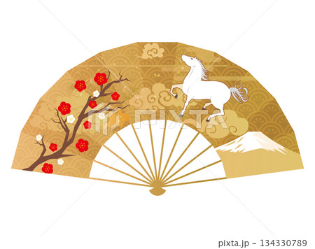 2026年度　午年　年賀背景 134330789