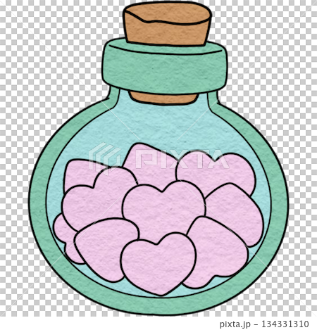 Love potion bottle hearts romantic gift Love potion bottle hearts romantic gift 134331310