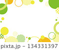 かわいいPOPな水玉フレーム B かわいいPOPな水玉フレーム B 134331397