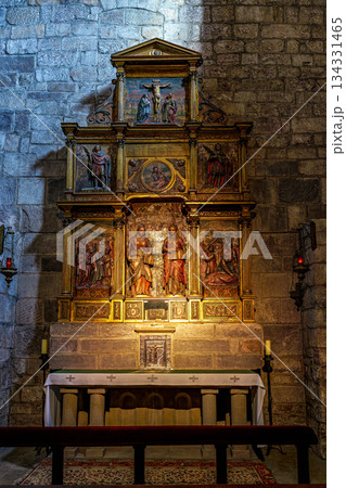 Interior of the Monastery of San Salvador of Leyre at Yesa, Pyre Interior of the Monastery of San Salvador of Leyre at Yesa, Pyre 134331465