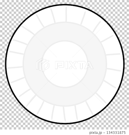 紙皿　シンプル 134331875