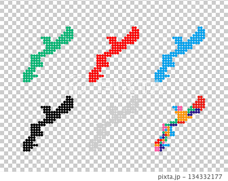 ドット絵の地図＿沖縄県＿丸ドット-03 134332177