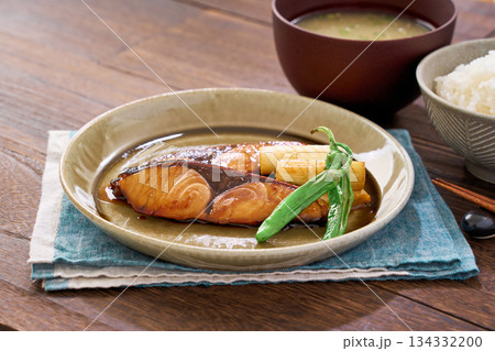 鰤(ブリ)の照り焼きの和定食 鰤(ブリ)の照り焼きの和定食 134332200