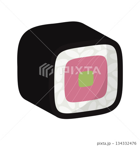 illustration of sushi roll 134332476